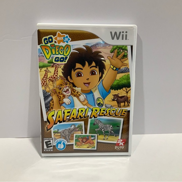 Go, Diego, Go Safari Rescue (Nintendo Wii, 2008) Action/Adventure Game w/Manual - Picture 1 of 5